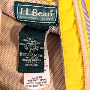 4T LLBEAN RAINCOAT YELLOW